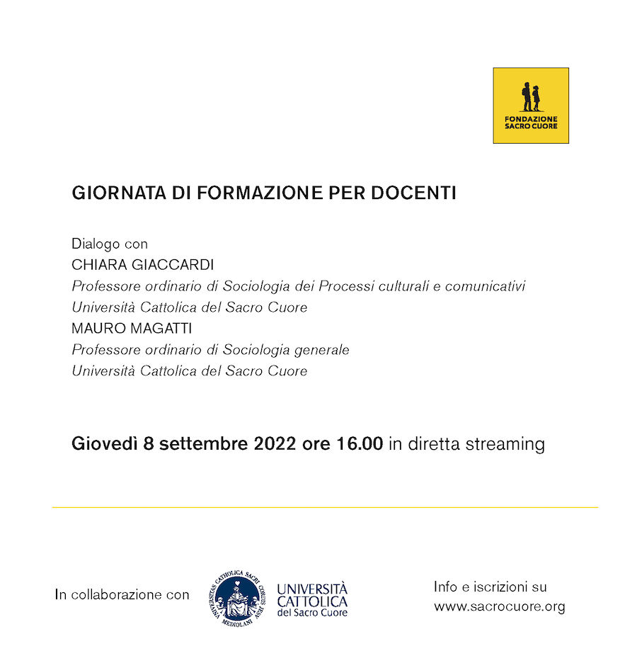 Fondazione Sacro Cuore formazione docenti 2022 Pagina 2